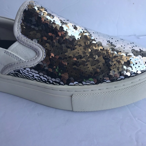 SOLD Tory Burch Metallic Sequin Women’s Slip On Shoe - Picture 4 of 11